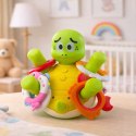 Interaktywna Zabawka Do Kąpieli Żółw Z Fontanną Kolorowe Kółka LEAN Toys