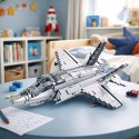 Klocki konstrukcyjne Samolot Myśliwski F-35 Lightning II Szary 1490 el. LEAN Toys