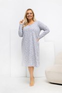 Koszula Nocna Plus Size Model DU-KN-FP-602.15 Grey - Forever Pink Forever Pink