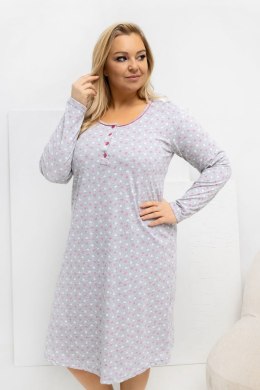 Koszula Nocna Plus Size Model DU-KN-FP-605.69 Grey - Forever Pink Forever Pink