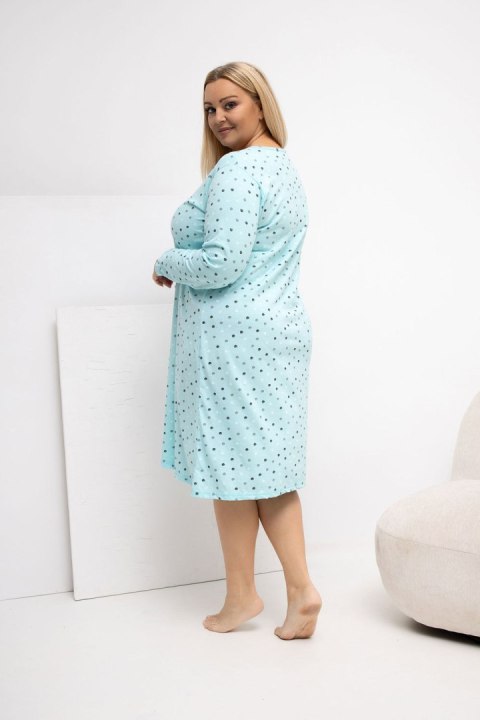 Koszula Nocna Plus Size Model DU-KN-FP-607.04P Mint - Forever Pink Forever Pink