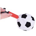 Lekka Piłka Nożna Do Rzucania Kopania Świecąca Materiał Pompka Czarno Biała LEAN Toys