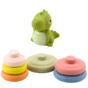 Miękka Piramida Sensoryczna Dinozaur Gumowa EKO Kolorowa LEAN Toys
