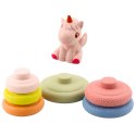 Miękka Piramida Sensoryczna Jednorożec Gumowa EKO Kolorowa LEAN Toys