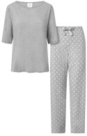 Piżama Damska Model Keep Secrets Tencel Grey - Momenti Per Me Momenti Per Me