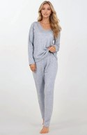 Piżama Komplet Model Comfort Zone Grey - Momenti Per Me Momenti Per Me