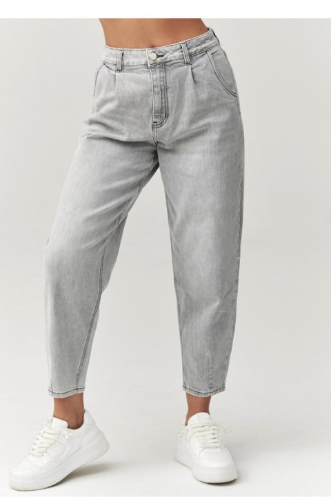 Spodnie Jeansy Damskie Model C31 Grey - Makadamia Makadamia