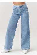 Spodnie Jeansy Damskie Model C32 Denim - Makadamia Makadamia