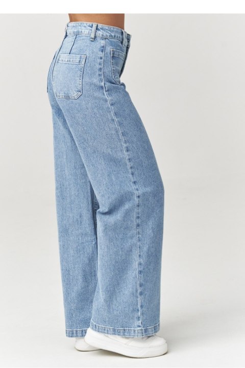 Spodnie Jeansy Damskie Model C32 Denim - Makadamia Makadamia