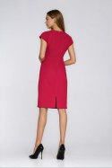 Sukienka z zakładkami na dekolcie S289 Red - Nife Nife