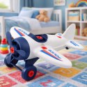 Zestaw Kreatywny DIY Samolot do Skręcania Policyjny Śrubokręt LEAN TOYS