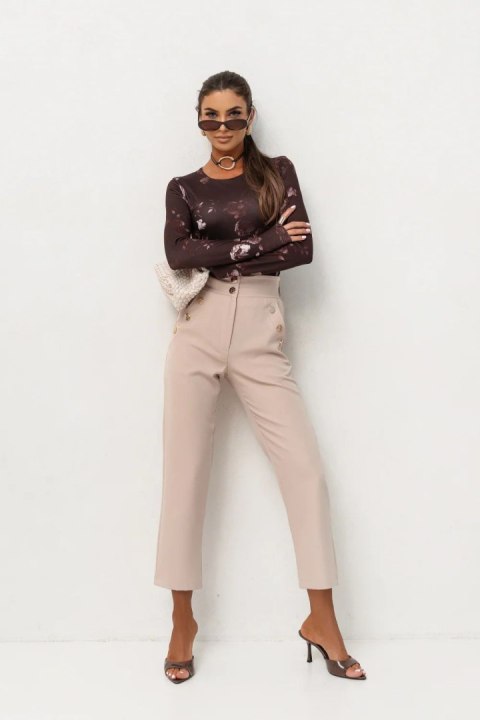 Bluzka Model Shira 490109190 Brown Flowers - LaBalancia LaBalancia