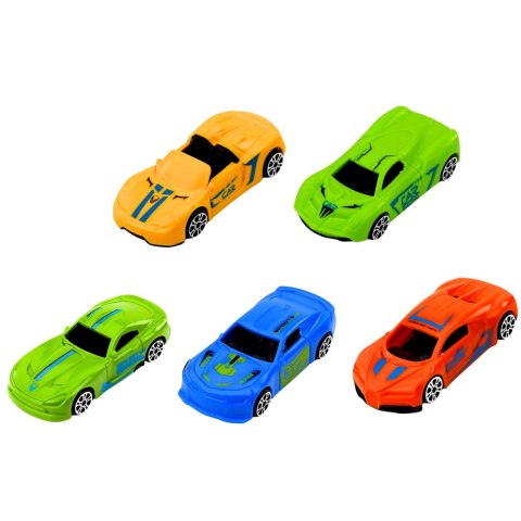 Ciężarówka Transportowa Laweta Lora Z Autkami Światła Dźwięki Zielona LEAN Toys