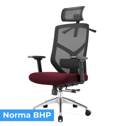 Fotel biurowy ergonomiczny Rosa bordowy ANGEL ANGEL