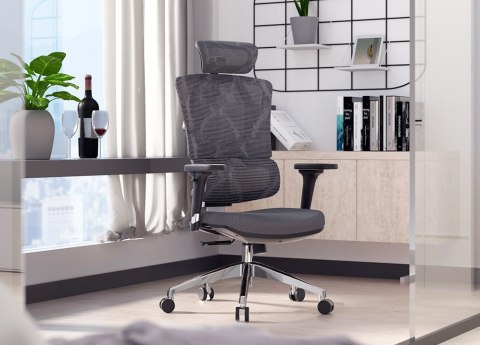 Fotel ergonomiczny ANGEL biurowy obrotowy Dakota 2.0 Grafitowy ANGEL