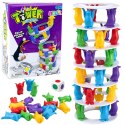 Gra Zręcznościowa Rodzinna Szalone Pingwiny Na Wieży Kolorowe LEAN Toys