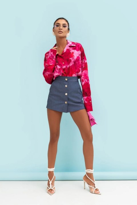 Koszula Damska Model Maddie Satyna 490082519 Very Pink - LaBalancia LaBalancia