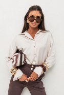 Koszula Damskie Model Maddie Satyna 490073540 Beige - LaBalancia LaBalancia