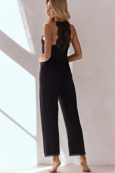 Piżama Damska Model Comfy Night Long 191824 Black - Pure Sin Pure Sin