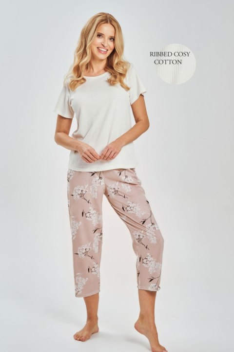 Piżama Damska Model Fiora 3539 Wanilia - Taro Taro