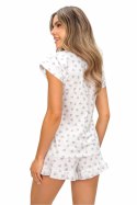 Piżama Damska Model Love Short Ecru - Donna Donna