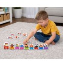 Puzzle Edukacyjne Dla Malucha Alfabet Pociąg Ze Zwierzętami 40 el. LEAN Toys
