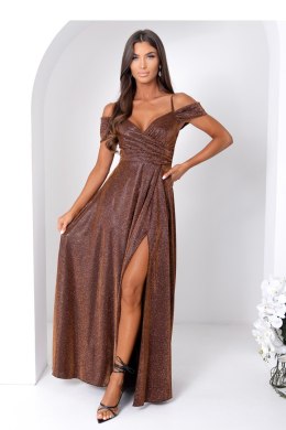 Sukienka Model Walentina Lux 001117. Czekolada - With You With You