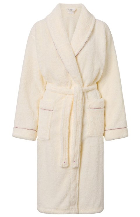 Szlafrok Damski Model Dolce Vita Ecru/Dusty Pink - Momenti Per Me Momenti Per Me