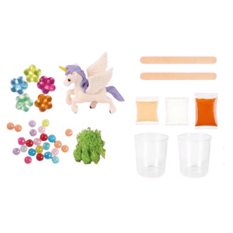 Zestaw Kreatywny DIY 2w1 Terrarium Dla Jednorożca Hodowla Kryształów LEAN Toys