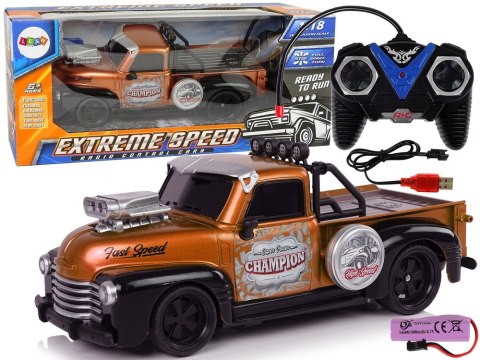 Auto Zdalnie Sterowane 1:18 Brązowe Pick-up LEAN Toys