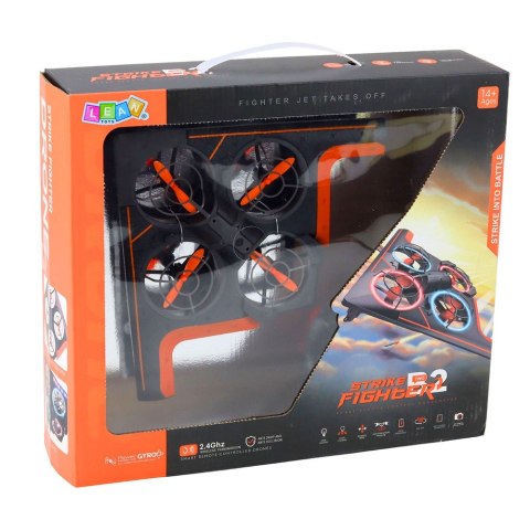 Dron Zdalnie Sterowany RC Latający Quadcopter Światła LED Aplikacja LEAN Toys