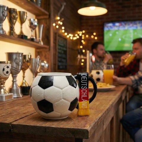 Kubek piłka z szalikiem - Niemcy i podkładka piłka