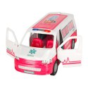 Mobilny Szpital Karetka Ambulans 2W1 Lalka Doktor Akcesoria Medyczne LEAN Toys