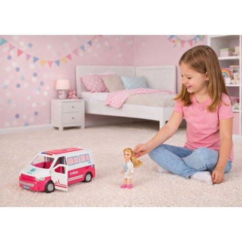 Mobilny Szpital Karetka Ambulans 2W1 Lalka Doktor Akcesoria Medyczne LEAN Toys