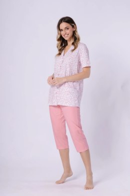 Piżama Damska Model Odetta 1722 Coral/White - M-Max M-Max