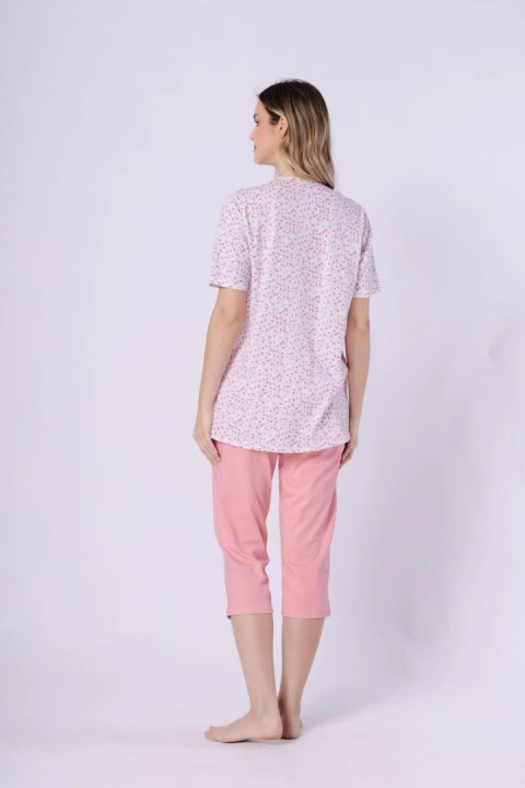 Piżama Damska Model Odetta 1722 Coral/White - M-Max M-Max
