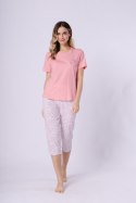 Piżama Damska Model Oksana 1721 Coral/White - M-Max M-Max