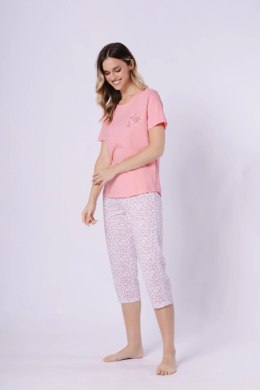 Piżama Damska Model Oksana 1721 Coral/White - M-Max M-Max