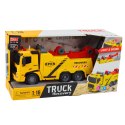 Samochód Holownik Pomoc Drogowa Hak Platforma Światła Dźwięki 1:16 LEAN Toys