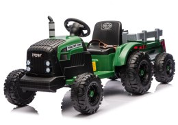 Traktor Na Akumulator CH9959B Z Przyczepą Ciemno Zielony 24V LEAN CARS