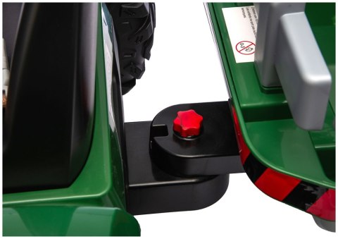 Traktor Na Akumulator CH9959B Z Przyczepą Ciemno Zielony 24V LEAN CARS