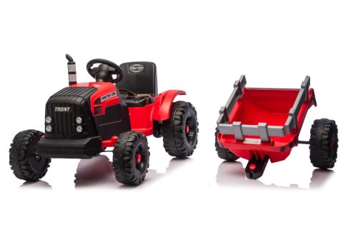 Traktor Na Akumulator CH9959B Z Przyczepą Czerwony 24V LEAN CARS
