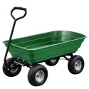Wózek Ogrodowy Transportowy Wyjmowana Odchylana Taca Zielony 120 kg LEAN
