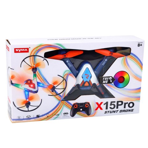 Dron Akrobacyjny X15 PRO STUNT Zdalnie Sterowany RC Optyczne Pozycjonowanie LEAN Toys