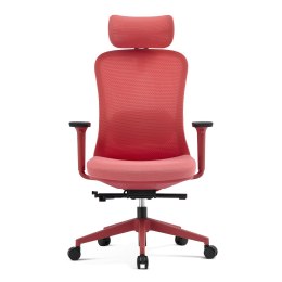 Fotel biurowy ergonomiczny ANGEL fizjO czerwony z funkcją masażu ANGEL