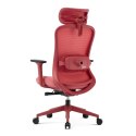 Fotel biurowy ergonomiczny ANGEL fizjO czerwony z funkcją masażu ANGEL