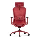 Fotel biurowy ergonomiczny ANGEL fizjO czerwony z funkcją masażu ANGEL
