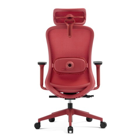 Fotel biurowy ergonomiczny ANGEL fizjO czerwony z funkcją masażu ANGEL