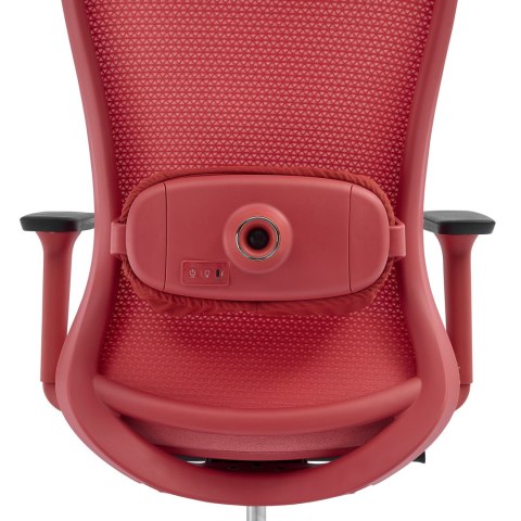 Fotel biurowy ergonomiczny ANGEL fizjO czerwony z funkcją masażu ANGEL