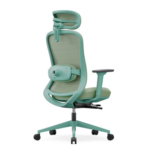 Fotel biurowy ergonomiczny ANGEL fizjO miętowy z funkcją masażu ANGEL